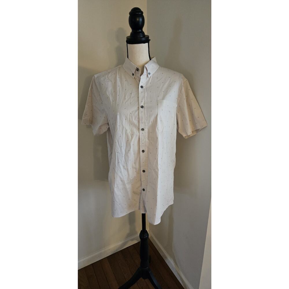 Vuori Shirt Mens White Button Down Short Sleeve